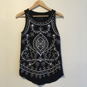 Lucky Brand Embroidered Tank